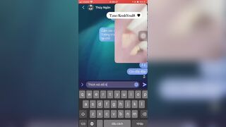 Cắm đũa vào lồn rồi call với ny