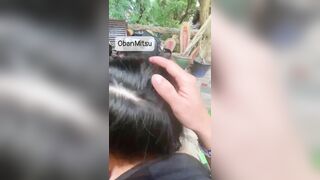 Đang bú cu thì chủ quán mang nước lên