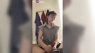 Chị gái chăm sóc mới vuốt có mấy cái em trai đã xuất