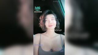 rosababyvip - Đi taxi chìa vú lồn ra đường cho mọi người xem P2