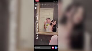 idol toptop chịch nhau với bạn trai trước gương