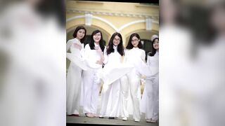 KHE MÔNG QUYẾN RỦ SAU LỚP QUẦN DÀI TRẮNG