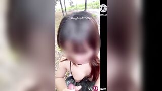 Em gái khoả thân giữa rừng, và bị chàng trai bắt gặp đụ tới tấp