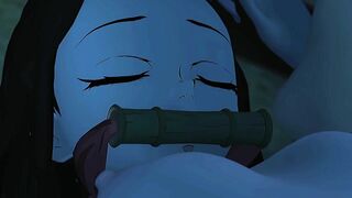 Nezuko X Zenitsu hentai 3d