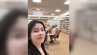 Clip Hà My Idol Public Trong Thư Viện Nguyên Bộ Đồ Lót Ren Đen