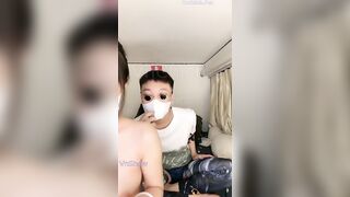 Em idol MMlive hana lồn hồng livestream show chịch với anh trai hàng xóm xăm trổ cặc