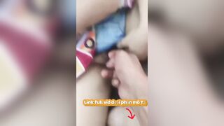 Bé ny mới quen, móc bim em nó từ ngoài đường vô tới nhà nghỉ. Quả bim xinh non ngon v