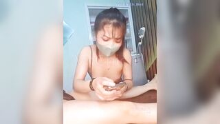 MBBG thủ dâm bôi tinh dịch lên người khách lúc massage p1