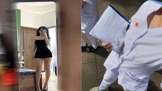 Em nữ sinh trường Y chân dài