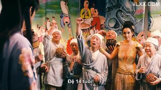 Sex cổ trang chơi gái trong hang động
