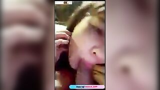 Lén bóp vú con bạn thân đang tập trung lái xe phải dừng xe để djt
