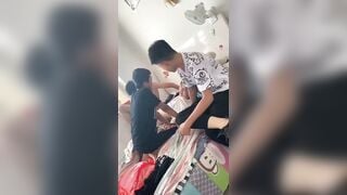 Full video hấp diêm tập thể nhỏ lớp trưởng trong buổi học nhóm
