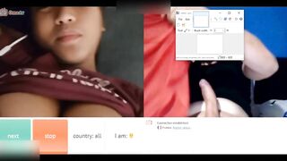 Omegle gái châu á vú to khát tình show cho anh tây
