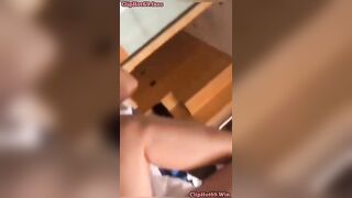 Leak clip, E học sinh kính cận lớp trưởng cho 2 thg bạn thân djt tập thể