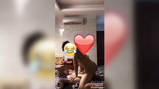 Anh nói anh chỉ chà chà phía ngoài , không có đút vào đâu em đừng sợ và cái kết