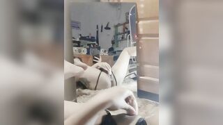 Bé hải yến 203 dạng lồn trước gương nghịch toy
