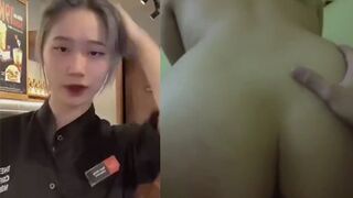 Clip Hot Tuyết Nhi Nhân Viên The Coffee House Bị Anh Quản Lý Doggy Lút Cán