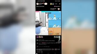 Gái xinh trả kèo PK tiktok thủ dâm quạt thổi lộ lông lồn đen xì