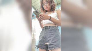 Gái xinh nhảy tiktok cởi đồ