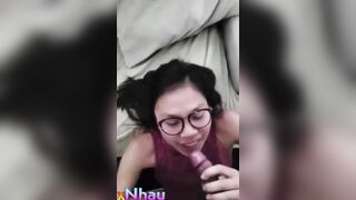 Bắn tinh vào mặt con đĩ đeo kính cận dâm đãng 3