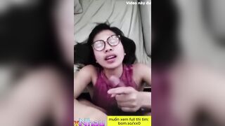 Bắn tinh vào mặt con đĩ đeo kính cận dâm đãng 3