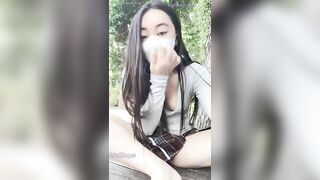 Em idol MMlive sanzai2 livestream show lồn trong rừng thì thấy trai và cái kết tê lồn