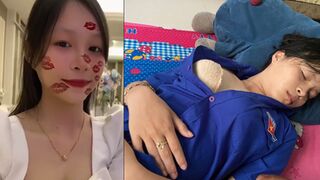 Clip Hot Nguyễn Ngọc Bảo Trân Bị Anh Trai Bóp Vú Lén Lúc Ngủ