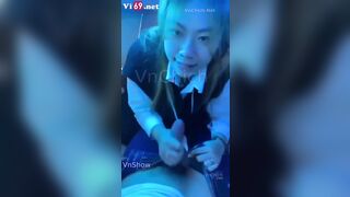 Đang trên xe khách về quê gặp em cave cùng quê gạ làm nháy public 300k vào việc
