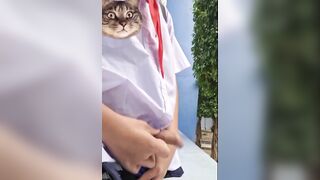 nứng quá ra ban công sục