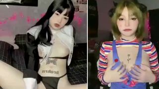Nàng ngon ngọt yêu thích ân ái cosplay