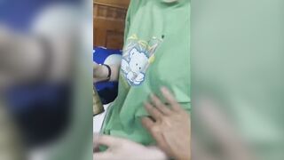 Cho cháu Gái muợn DT, Được nó cho Bóp Vú Đjt Nhau vào lồn sướng vl