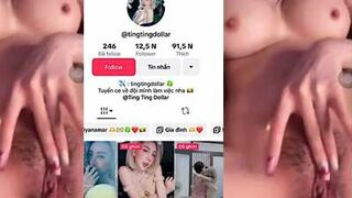 Sex Tiktoker Tingtingdollar Live Show Hàng Vú Khủng Móc Bướm Trong Nền Nhạc Remix