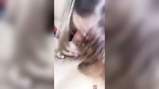 Bình Thường ngoan hiền, Con e Họ nứng lồn Bú Cu mạnh Bạo nuốt tinh trùng khẩu dâm