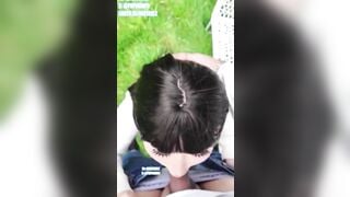 Nhìn em nó dâm đãng vkl, nứng lên là gạ địt luôn người lạ ngoài trời địt cho sướng