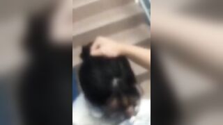 2 em học sinh lén lút bú cu ngoài hành lang trong giờ học