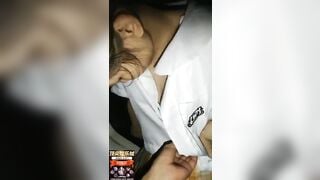 Dụ dỗ được em gái mới lớn đi chơi khuya rồi gạ chịch em nó trên xe luôn P.16