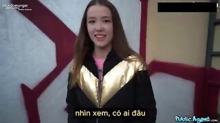 Bỏ 800 $ gạ địt em sinh viên gặp ngoài đường vú to lồn non dâm đãng