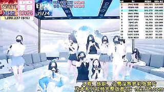 Mấy em gái Hàn live show tập thể toàn gái xinh vú to hàng ngon