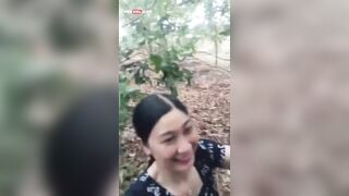 Lén dân chị dâu ra vườn cho bú cặc lút cán dâm đãng bắn tinh ngập mồm