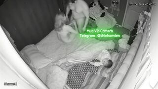Hack Camera Ru con ngủ rồi 2 vợ chồng địt nhau
