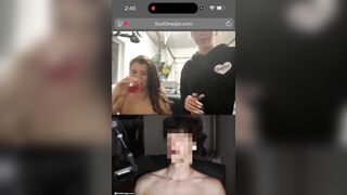 Omegle teen say xỉn khoe ngực với trai lạ