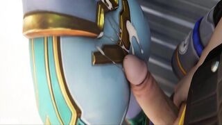 Overwatch: Em gái Tracer buscu anh Hanzo ngoài trời trong lúc làm nhiệm vụ