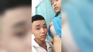 Bạo gan, Học sinh cấp 3 Bú Vú địt Con bạn Trong Lớp học bị phát hiện