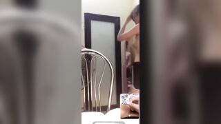 Gạ con em kính cận còn đang đi học call video kheo vú để anh sục cặc