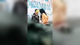 Quay lén địt em sinh viên ngay ngoài đường dâm đãng kích thích siêu dâm hàng ngon