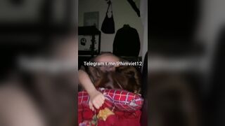 Lén lút nắc liên tục nhưng nhẹ nhàng cùng em ny khi sang nhà,sợ bố mẹ e phát hiện