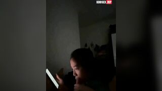 Vợ Súc vật, Vừa Nhắn Tin vs Chồng Vừa Bú Cu Địt Không rên rỉ như con đĩ dâm dục