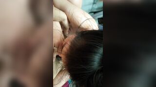 Bồn chứa tinh đụ xong là em tự giác bú mút sạch sẽ chim anh