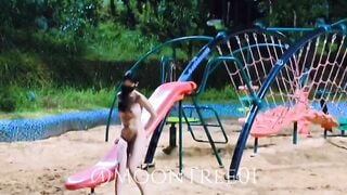 Lộ clip hậu trường mẫu chụp ảnh khỏa thân ở công viên
