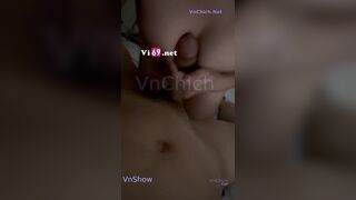 Chim to dài gặp em gái vú to eo thon biết chơi kẹp vú bú cu các kiểu djt nhau đủ tư T